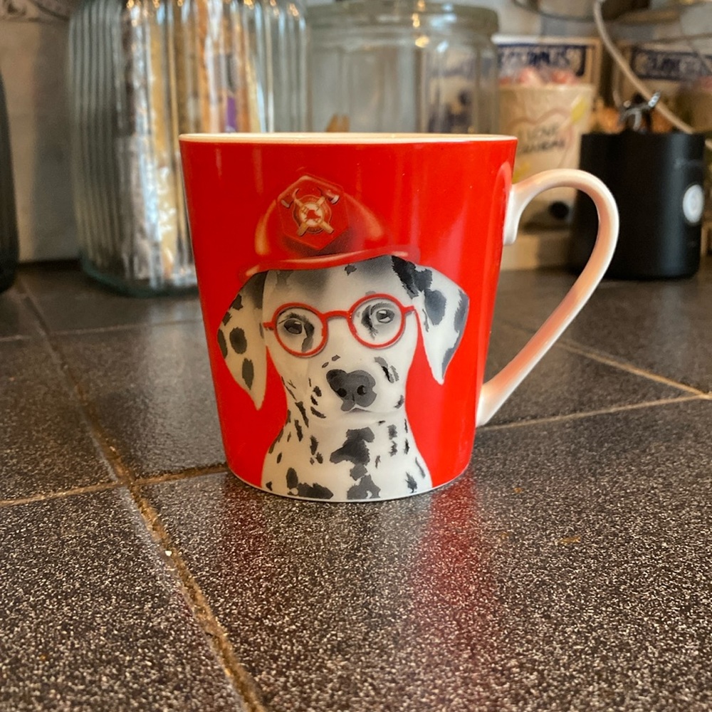 Christopher Vine Dalmatian Fireman Dog Mug